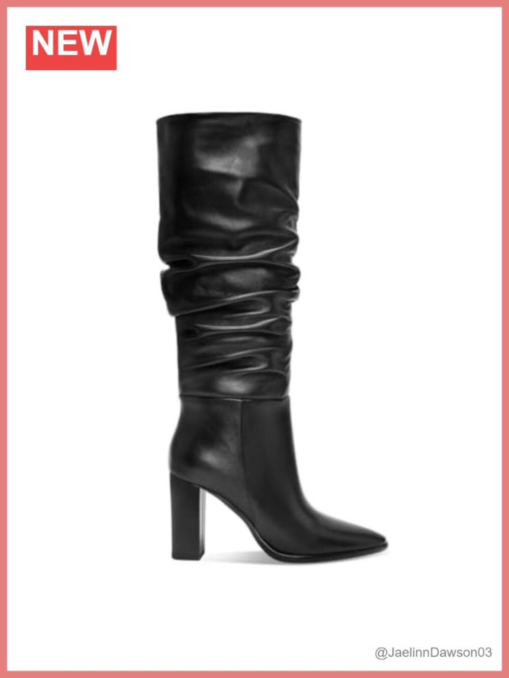 Women's Suede Knee High Slouchy Boots Chunky Block Heel Side Zipper Faux Suede
